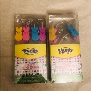 Peeps Bunny Mini String 10 Lights (set of two)